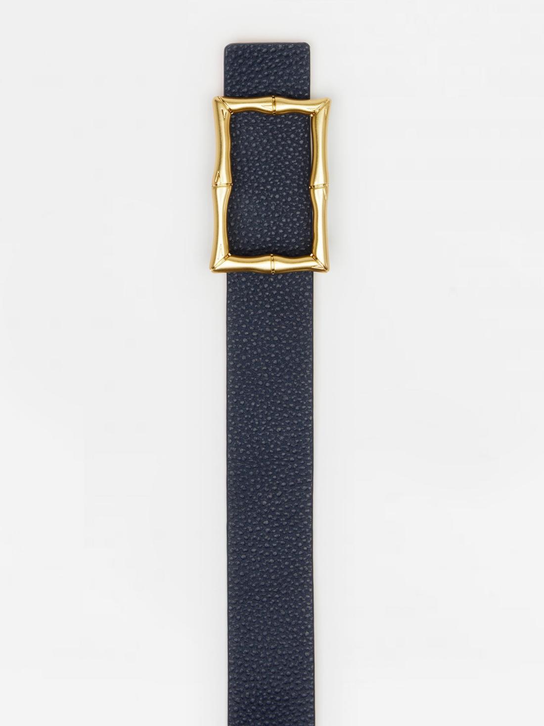 J.McLaughlin Lina Reversible Leather Belt Navy/orange | Women Belts