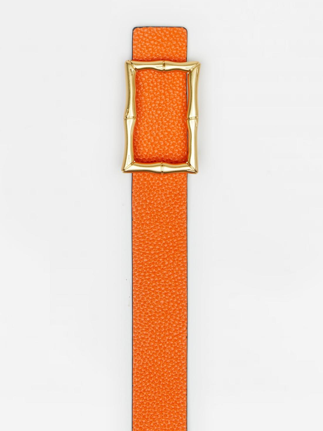 J.McLaughlin Lina Reversible Leather Belt Navy/orange | Women Belts