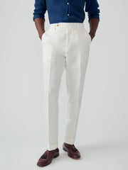 J.McLaughlin Linen Cotton Twill Oxford Pants White | Men Pants