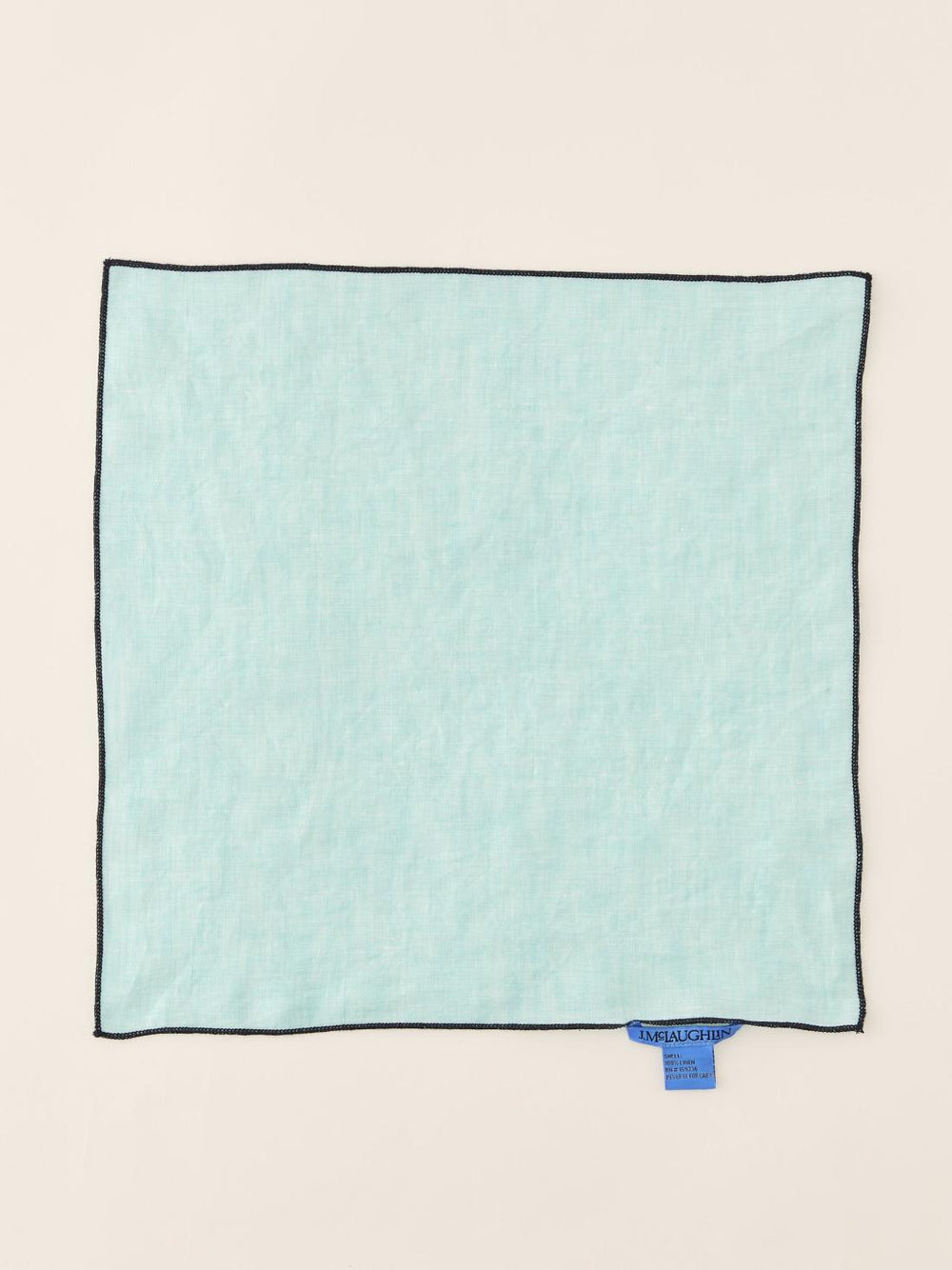 J.McLaughlin Linen Pocket Square Aqua | Men Pocket Squares