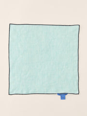 J.McLaughlin Linen Pocket Square Aqua | Men Pocket Squares