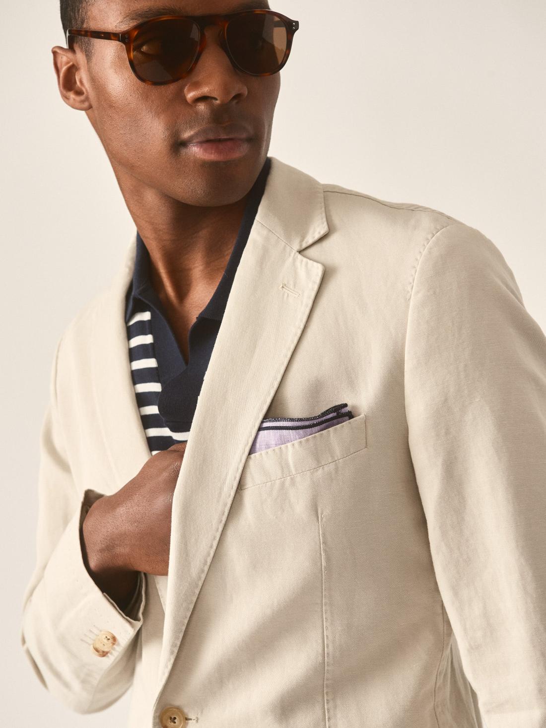 J.McLaughlin Lisbon Sport Coat Stone | Men Jackets &amp; Sport Coats