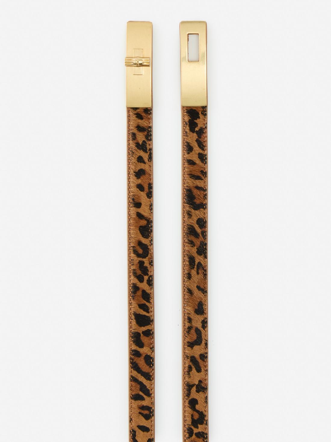 J.McLaughlin Liv Belt In Leopard Brown/multi | Women Belts