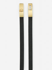 J.McLaughlin Liv Leather Belt Black | Women Shoes &amp; Accessories