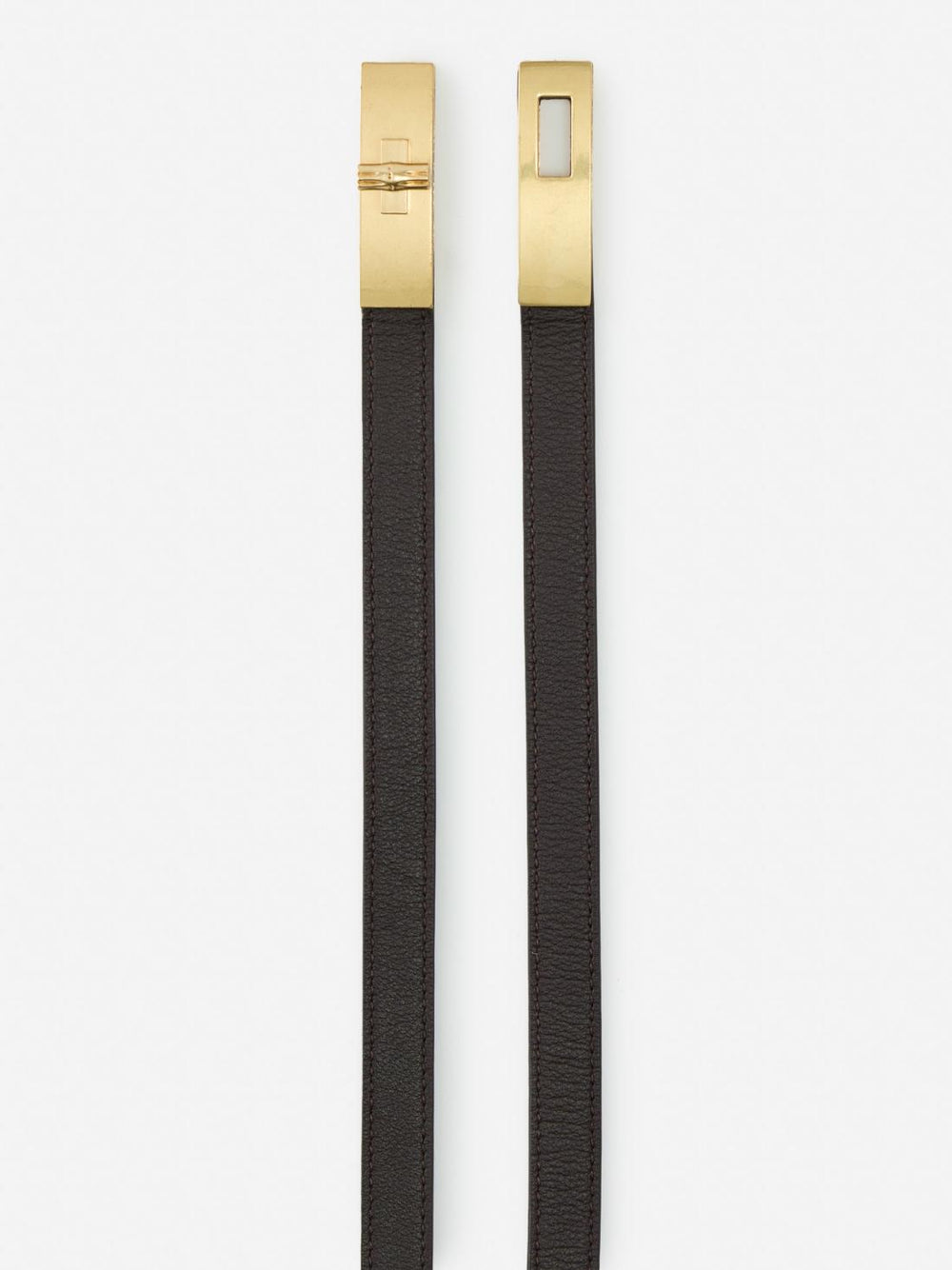 J.McLaughlin Liv Leather Belt Dark Brown | Women Belts