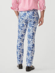 J.McLaughlin Lukas Pants In Eastern Blooms Sand/navy/denim | Men Pants