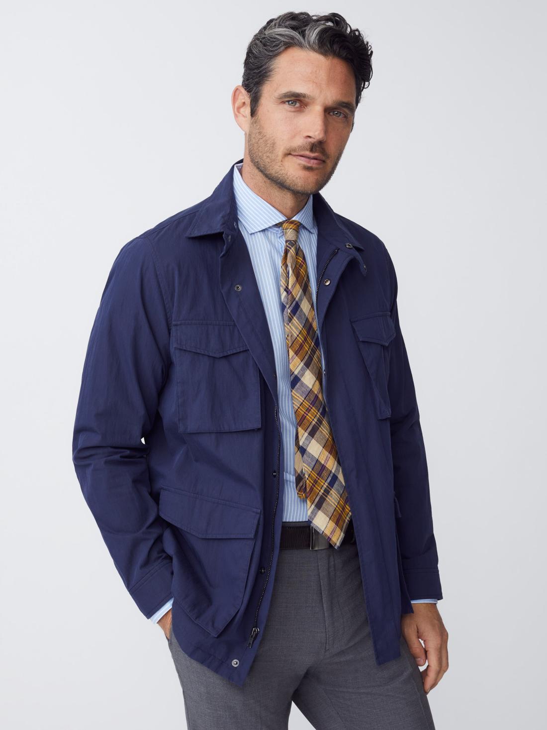 J.McLaughlin Madaket Safari Jacket Navy | Men Jackets &amp; Sport Coats