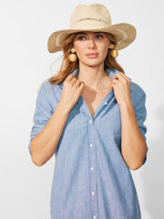 J.McLaughlin Maribel Wide Brim Hat Off White | Women Shoes &amp; Accessories