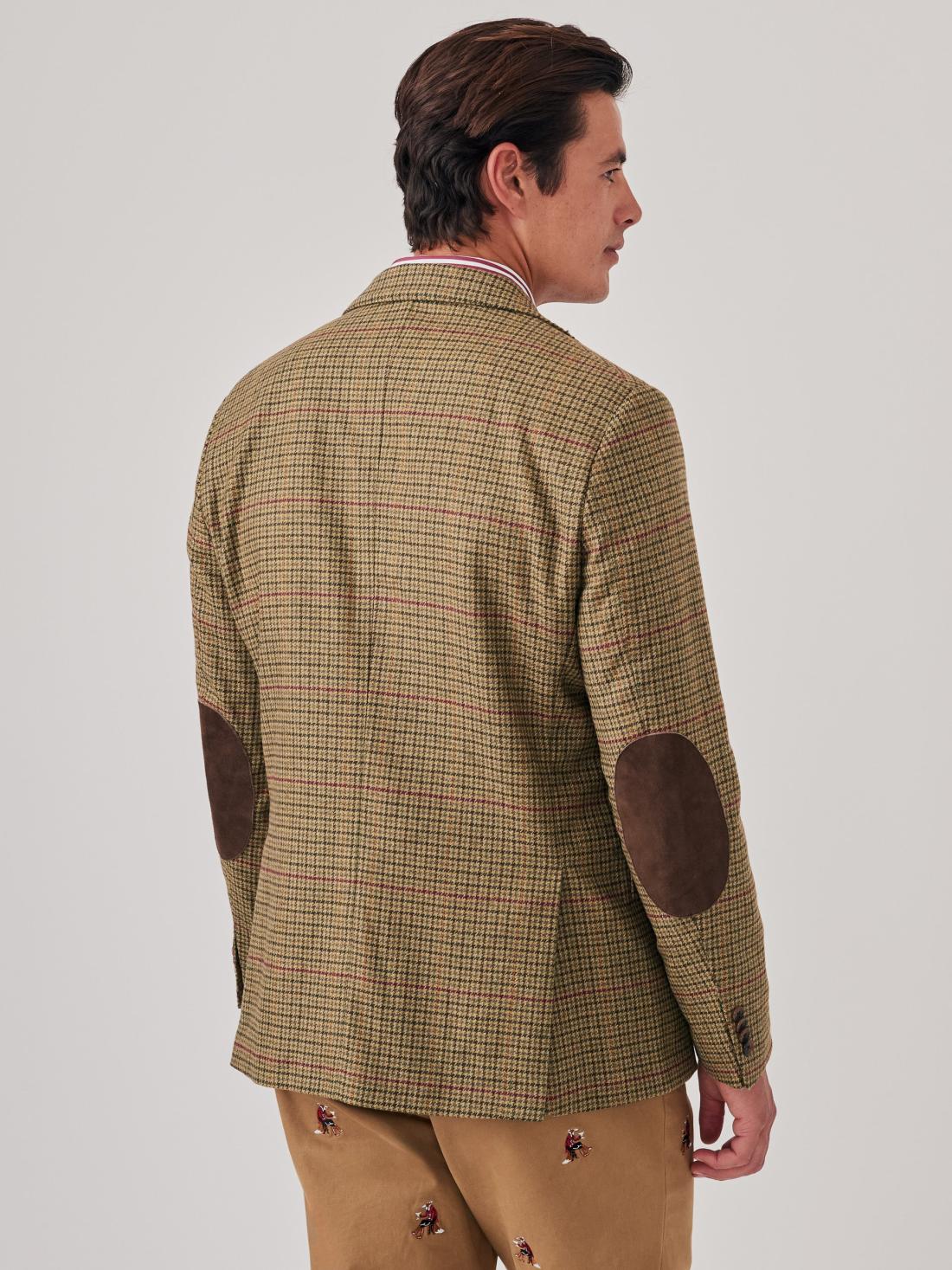 J.McLaughlin McCown Sport Coat In Houndstooth Camel/dark Brown | Men Jackets &amp; Sport Coats