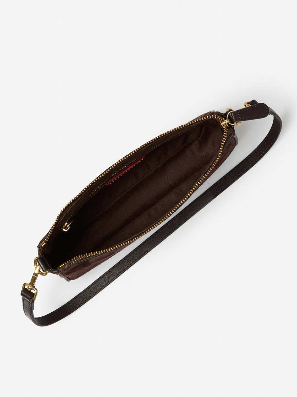 J.McLaughlin Mel Suede Handbag Dark Brown | Women Shoes &amp; Accessories