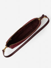 J.McLaughlin Mel Suede Handbag Merlot | Women Shoes &amp; Accessories
