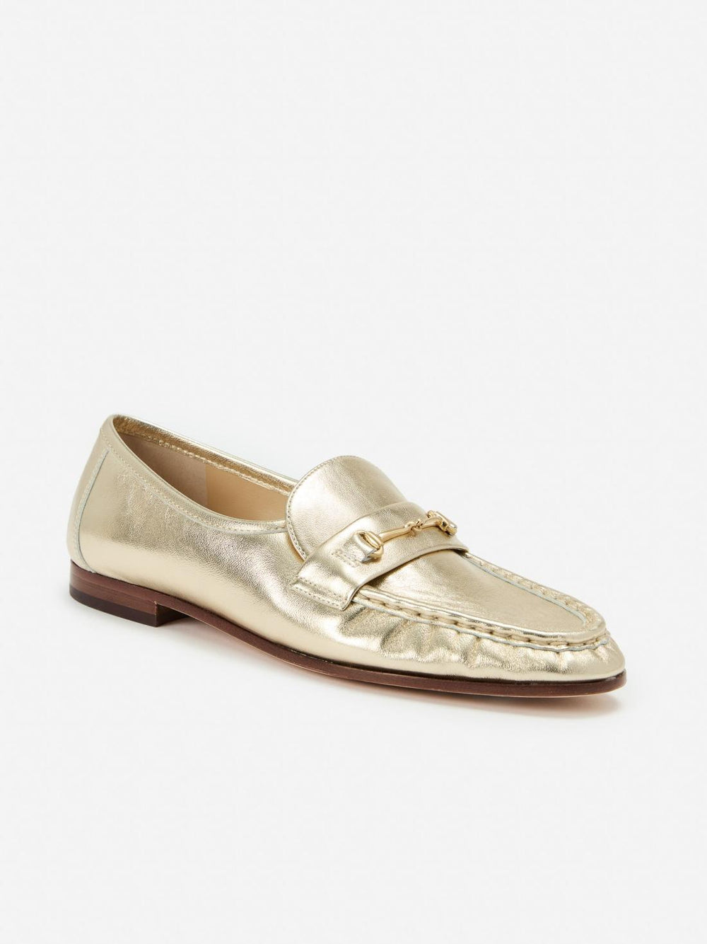 J.McLaughlin Melanie Leather Loafers Gold Leaf | Women Flats