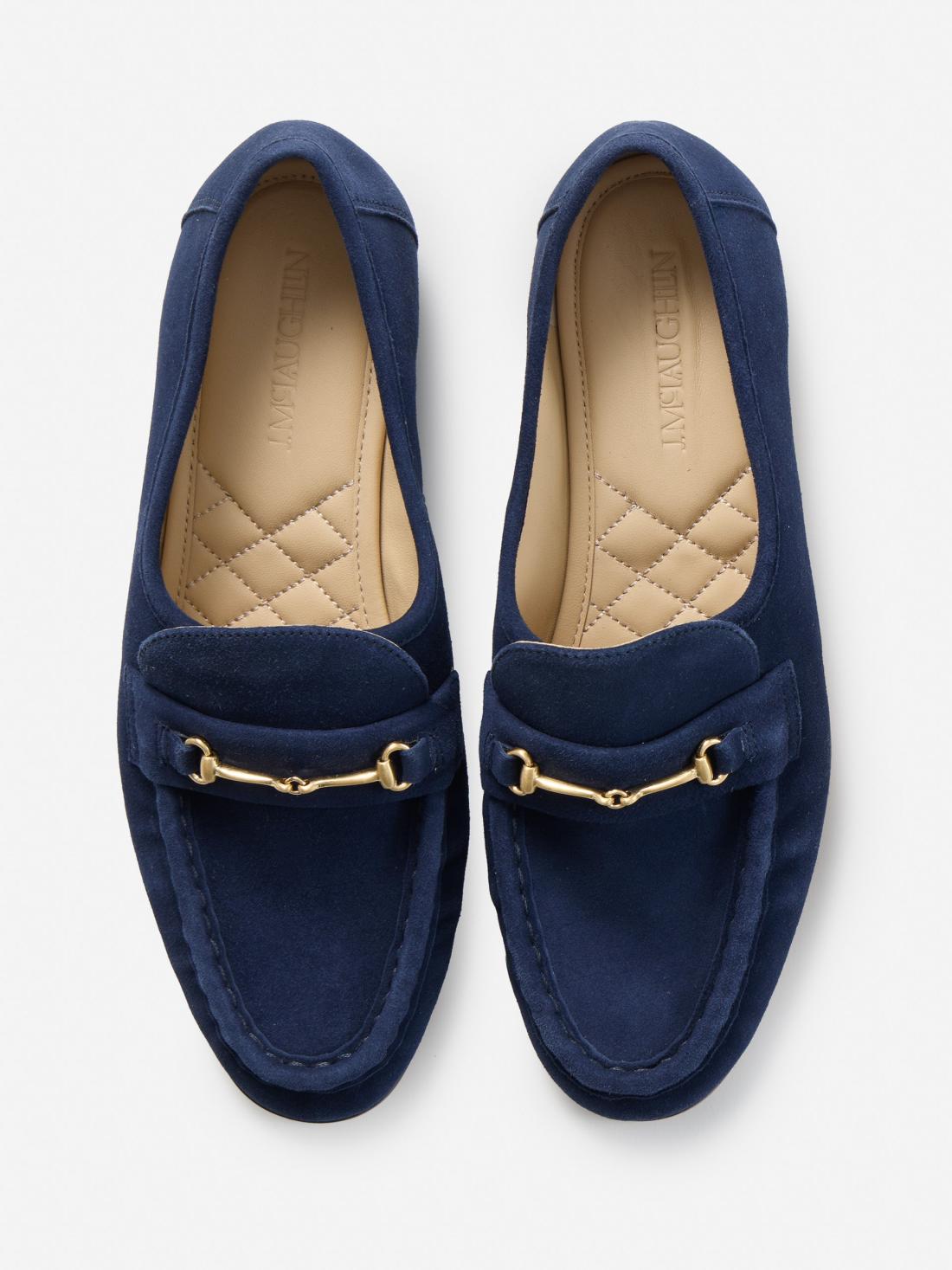 J.McLaughlin Melanie Suede Loafers Baltic Navy | Women Shoes &amp; Accessories