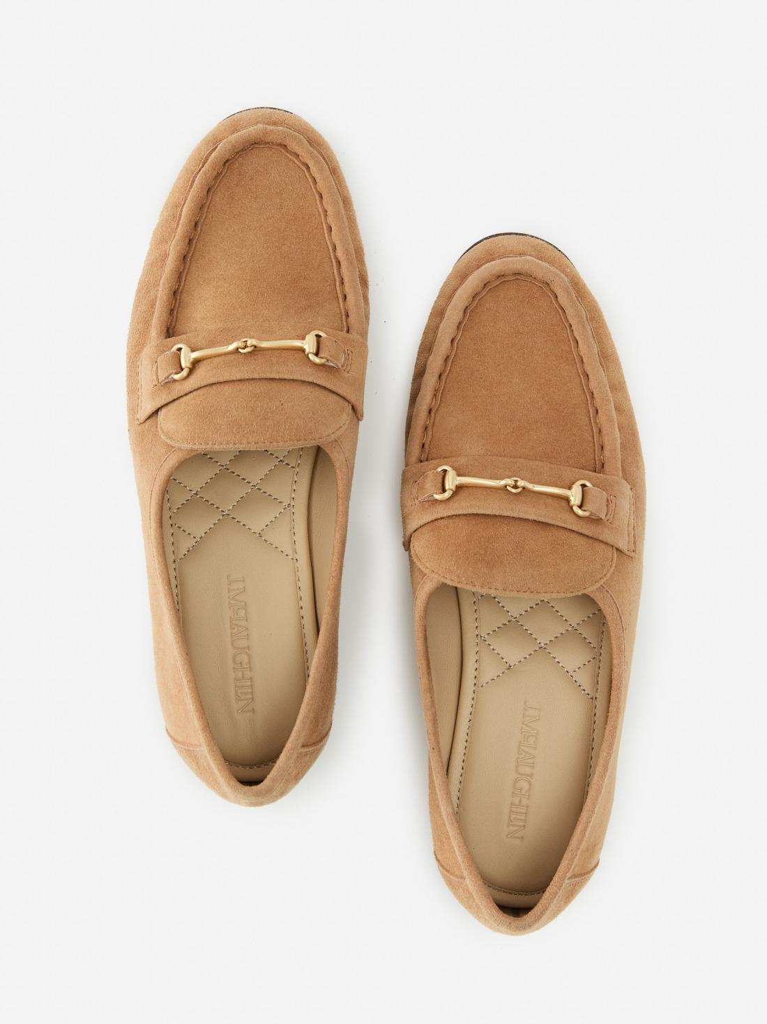 J.McLaughlin Melanie Suede Loafers Cyprus Tan | Women Shoes &amp; Accessories