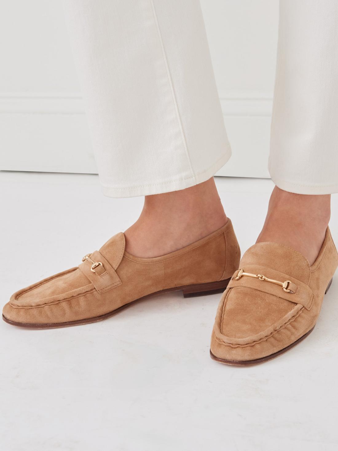 J.McLaughlin Melanie Suede Loafers Cyprus Tan | Women Shoes &amp; Accessories