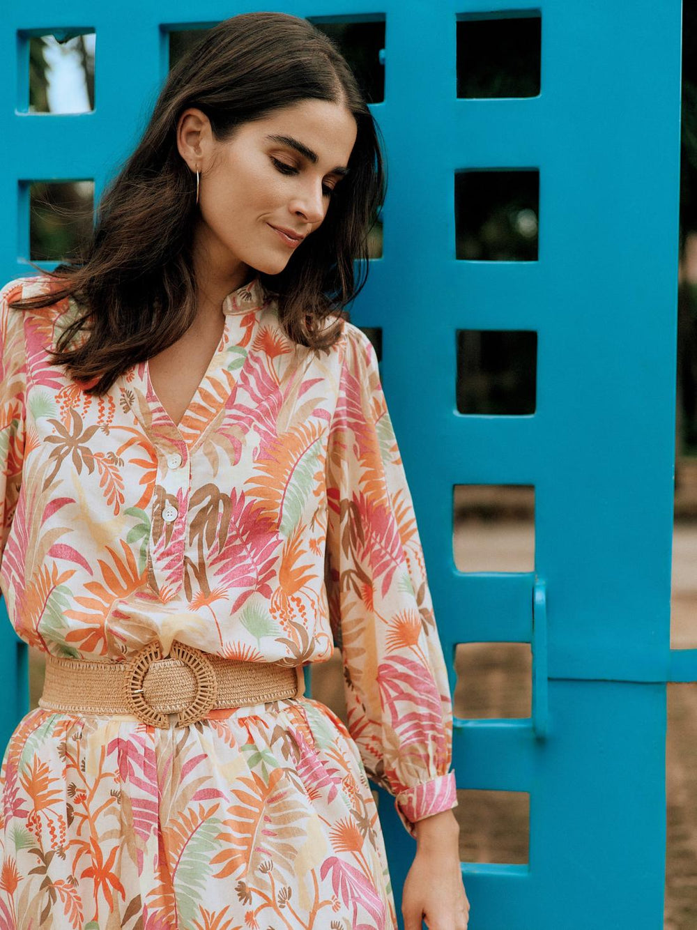 J.McLaughlin Millie Grasscloth Belt Natural | Women Belts