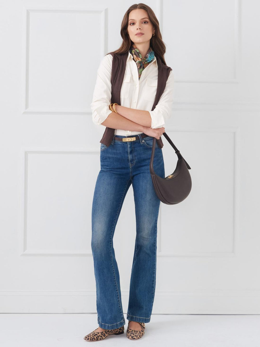 J.McLaughlin Miris Silk Shirt Egret White | Women Shirts &amp; Tops