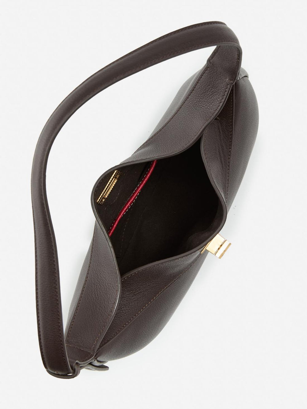 J.McLaughlin Molina Leather Handbag Dark Brown | Women Shoulder Bags &amp; Hobos