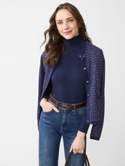 J.McLaughlin Nadia Turtleneck Navy | Women Shirts &amp; Tops