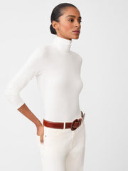 J.McLaughlin Nadia Turtleneck Off White | Women Shirts &amp; Tops