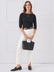 J.McLaughlin Natasha Tee Black | Women Shirts &amp; Tops