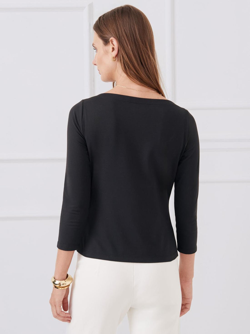 J.McLaughlin Natasha Tee Black | Women Shirts &amp; Tops