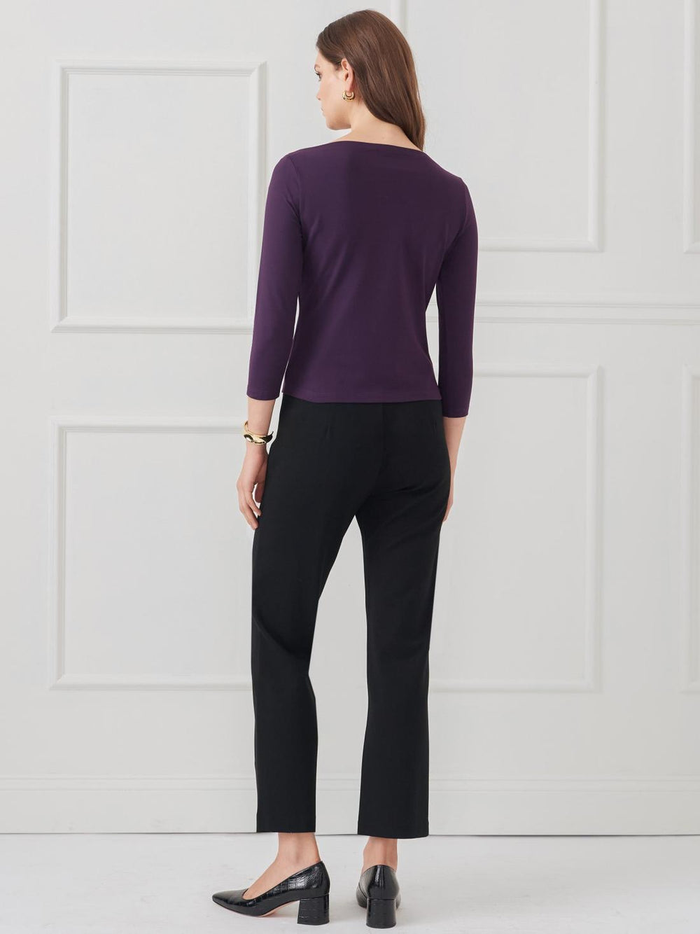 J.McLaughlin Natasha Tee Jewel Purple | Women Shirts &amp; Tops