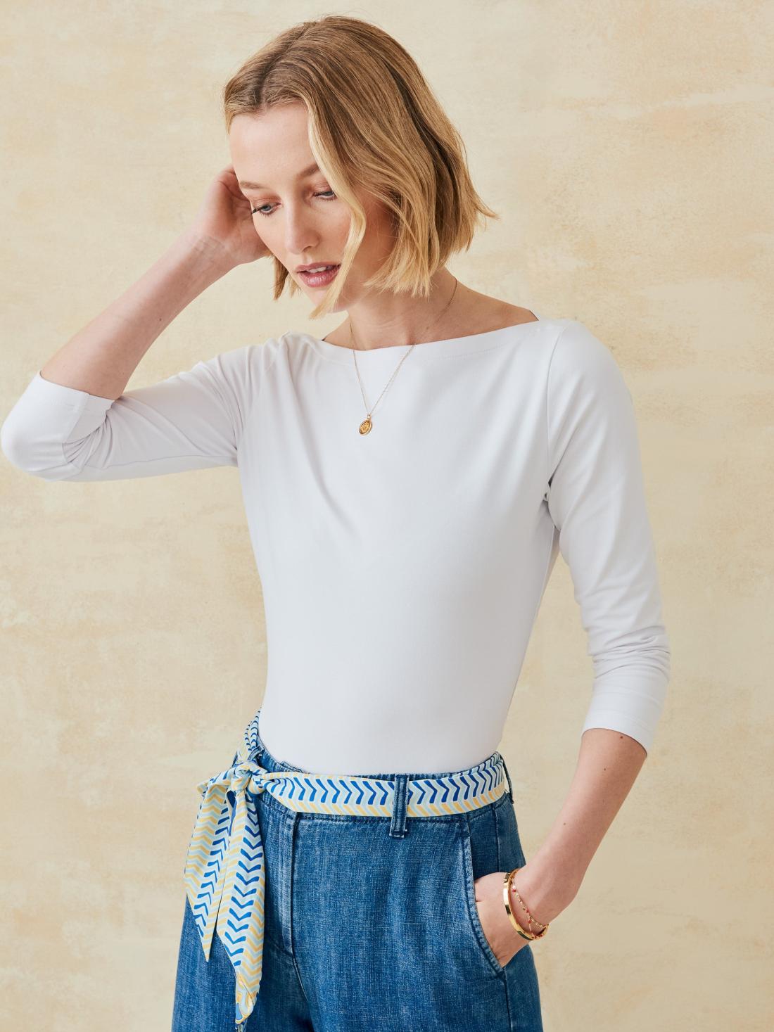 J.McLaughlin Natasha Tee White | Women Catalina Cloth™ Dresses