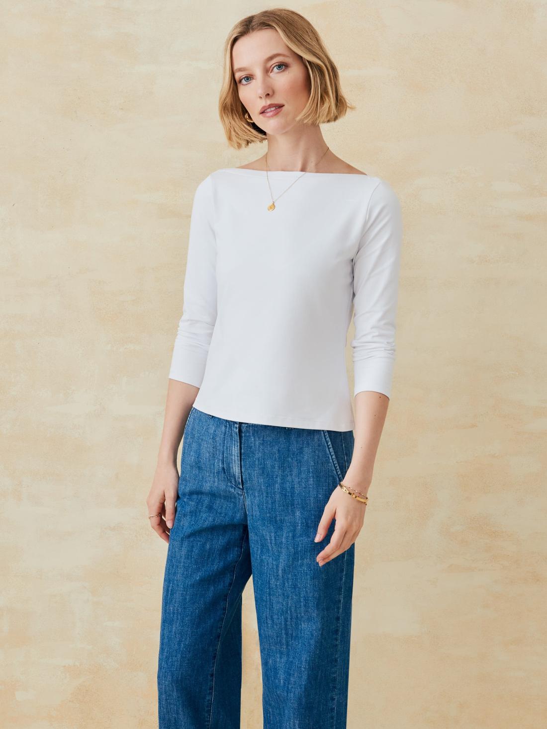 J.McLaughlin Natasha Tee White | Women Catalina Cloth™ Dresses