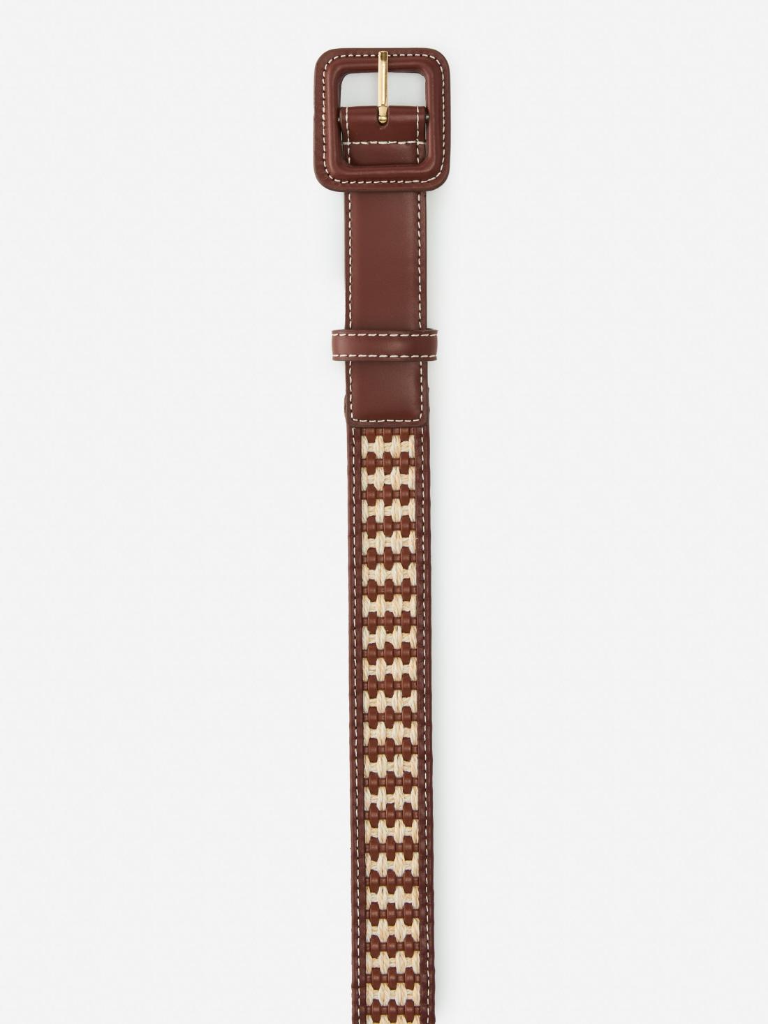 J.McLaughlin Nelly Belt Dark Brown/natural | Women Belts