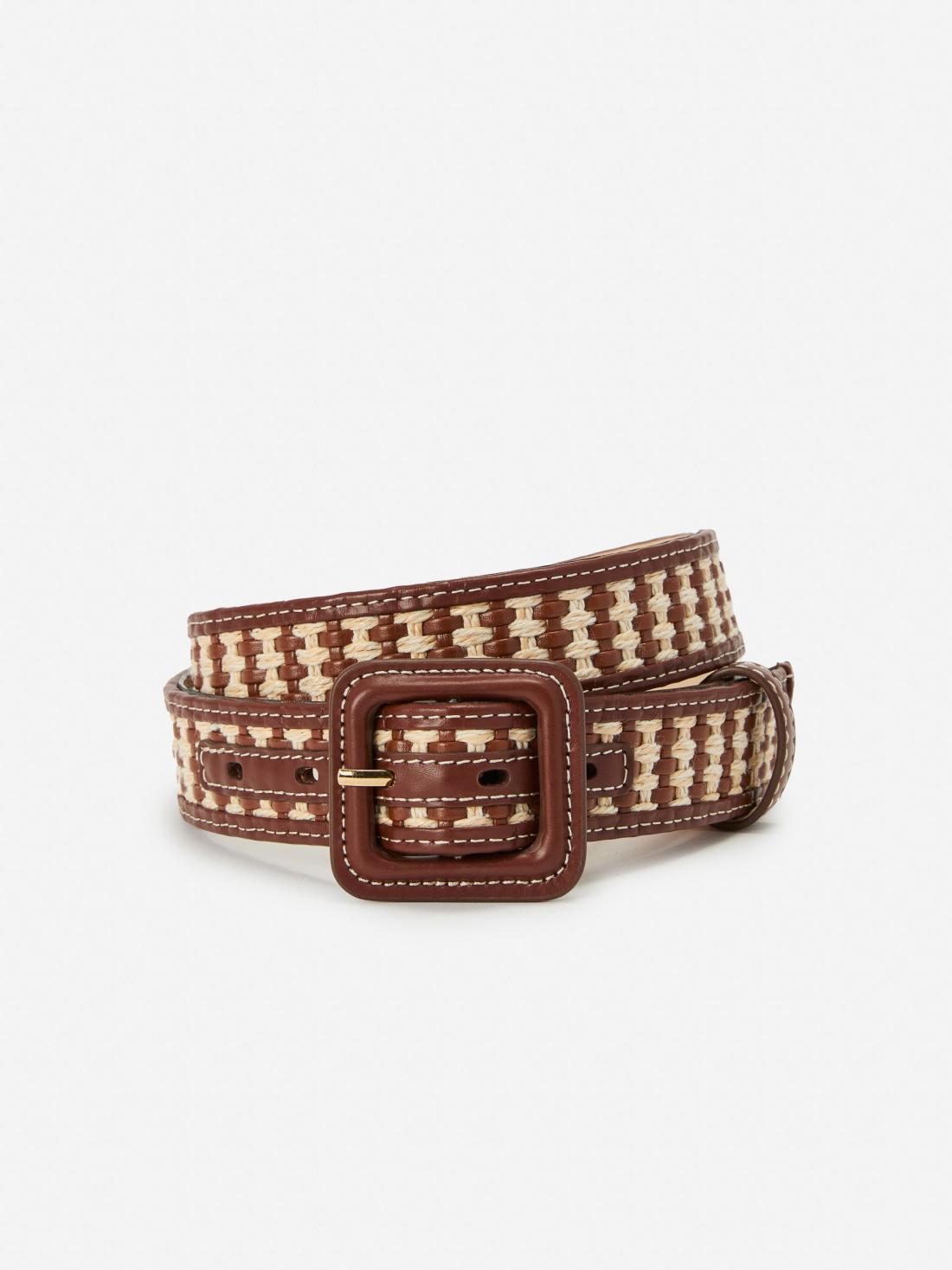 J.McLaughlin Nelly Belt Dark Brown/natural | Women Belts