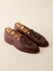 J.McLaughlin Oskar Leather Belgian Loafers Brown | Men Shoes &amp; Accessories