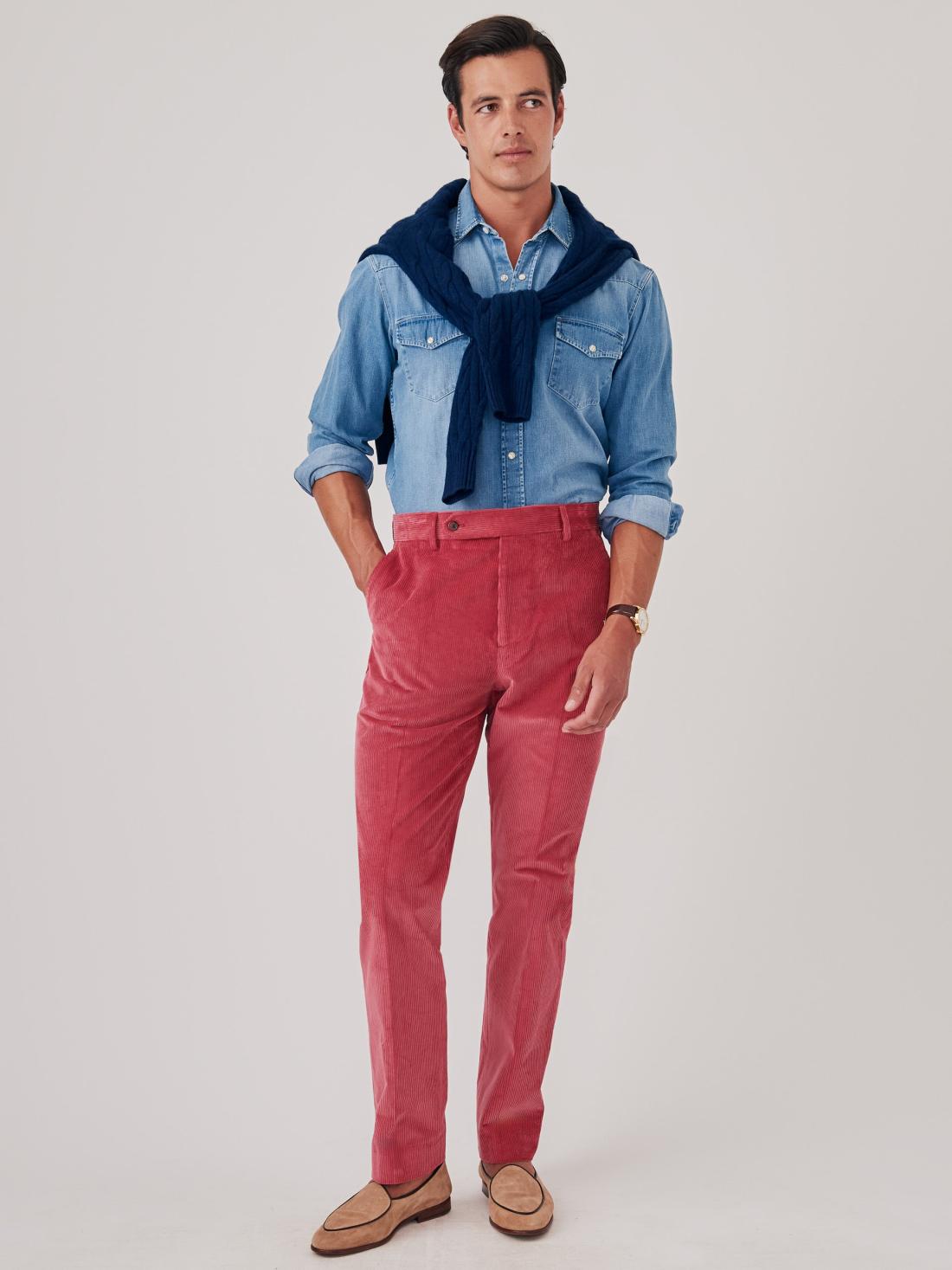 J.McLaughlin Oxford Corduroy Pants Berry | Men Pants