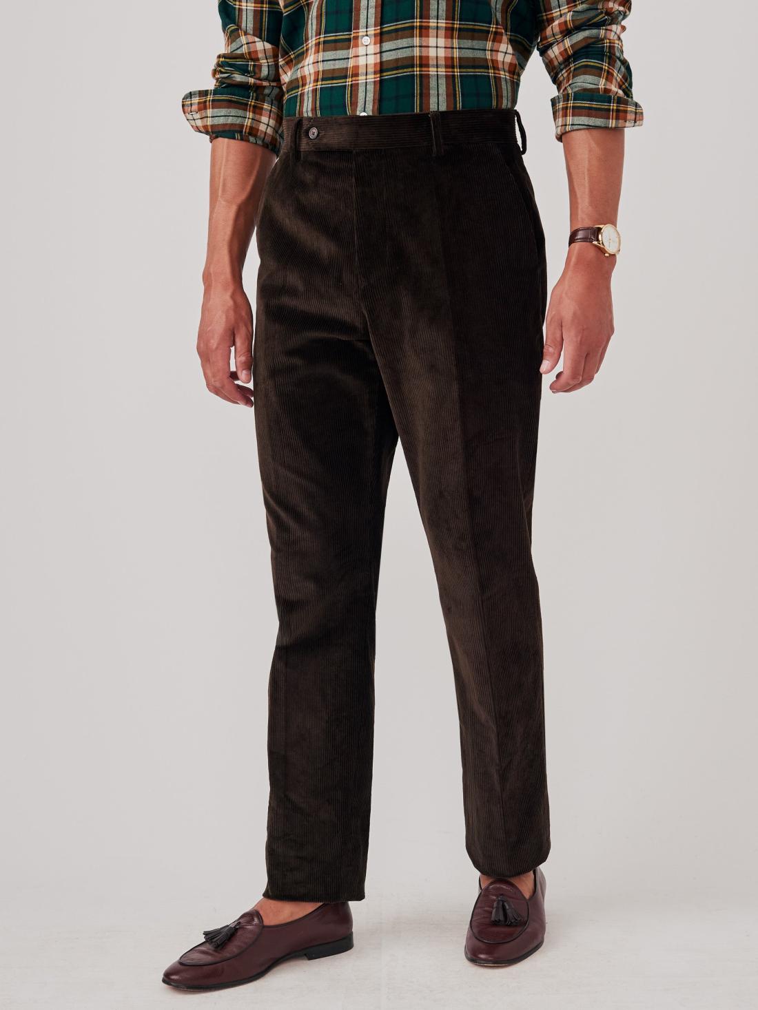 J.McLaughlin Oxford Corduroy Pants Brown | Men Pants