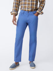 J.McLaughlin Parker 5-Pocket Straight Pants Mid Blue | Men Pants