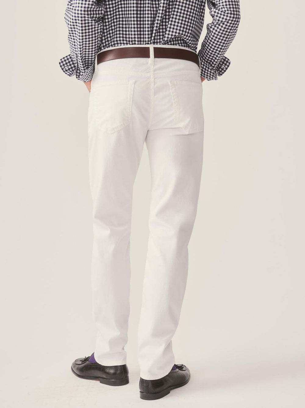 J.McLaughlin Parker 5-Pocket Straight Pants White | Men Pants