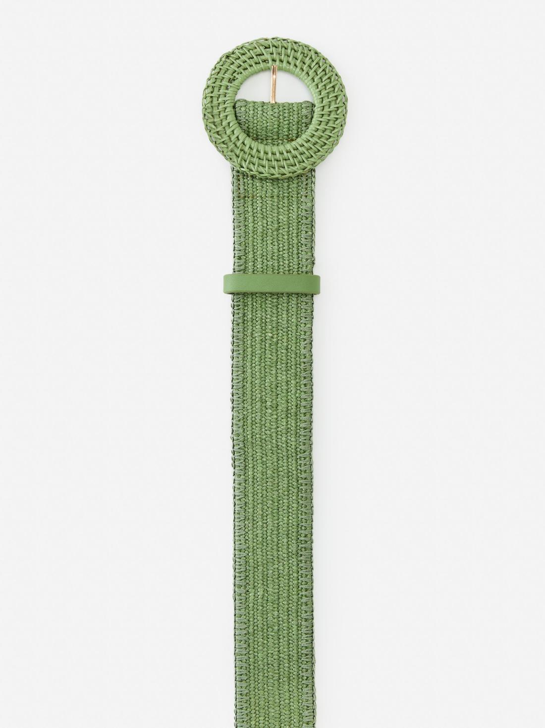 J.McLaughlin Popie Grasscloth Belt Light Green | Women Belts