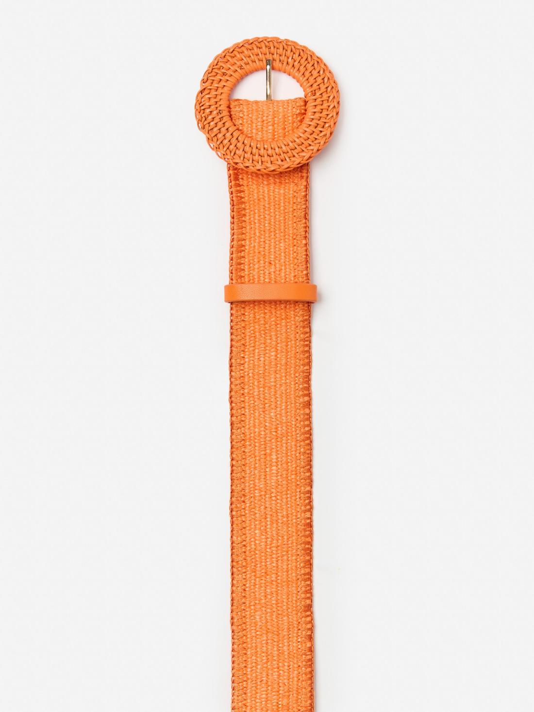 J.McLaughlin Popie Grasscloth Belt Orange | Women Belts