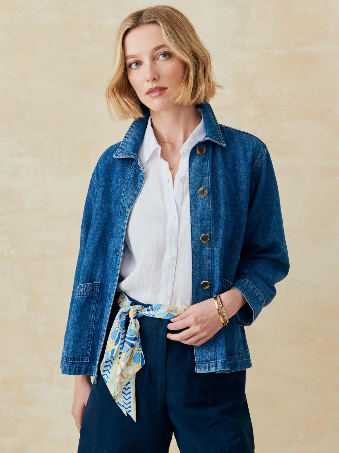 J.McLaughlin Rayna Denim Jacket Denim | Women Jackets