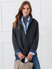 J.McLaughlin Reid Reversible Coat Charcoal | Women Coats