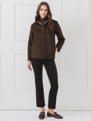 J.McLaughlin Reid Reversible Coat Dark Coffee | Women Coats