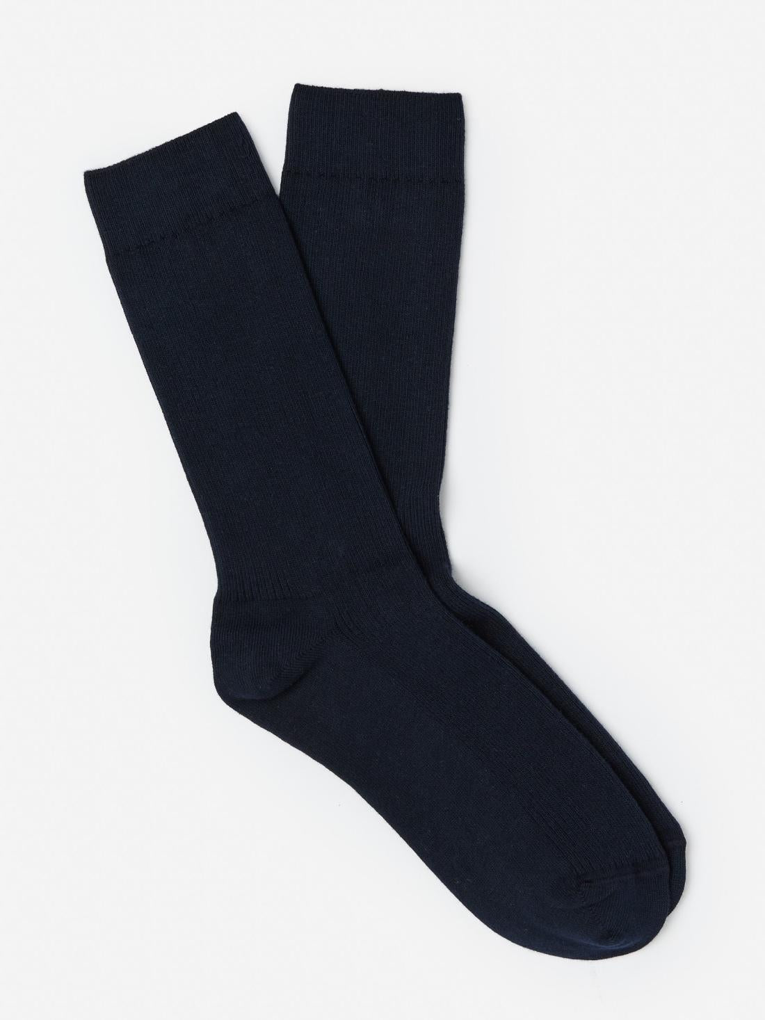 J.McLaughlin Ribbed Socks Navy | Men Shoes &amp; Accessories