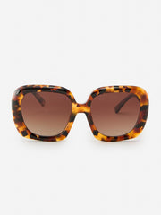 J.McLaughlin Riley Sunglasses In Tortoise Brown | Women Eyewear