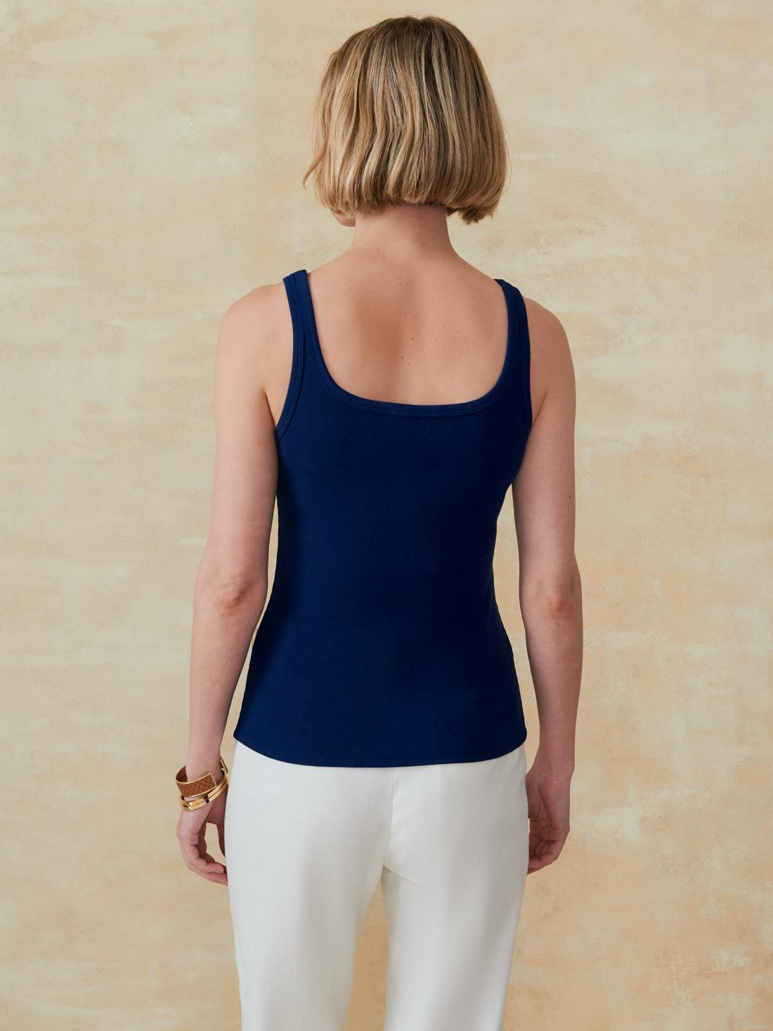 J.McLaughlin Robin Tank Navy | Women Shirts &amp; Tops