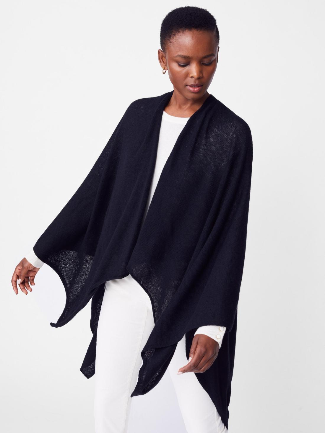 J.McLaughlin Rossi Cashmere Wrap Black | Women Wraps &amp; Ponchos