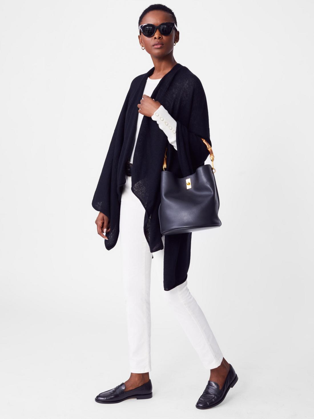 J.McLaughlin Rossi Cashmere Wrap Black | Women Wraps &amp; Ponchos