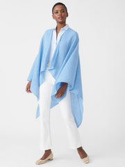 J.McLaughlin Rossi Cashmere Wrap Indigo Blue | Women Wraps &amp; Ponchos