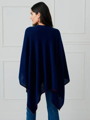 J.McLaughlin Rossi Cashmere Wrap Navy/merlot | Women Sweaters