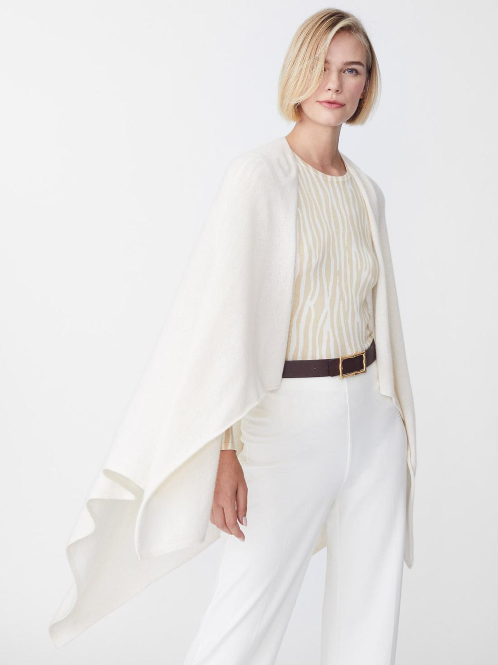 J.McLaughlin Rossi Cashmere Wrap Off White | Women Wraps &amp; Ponchos