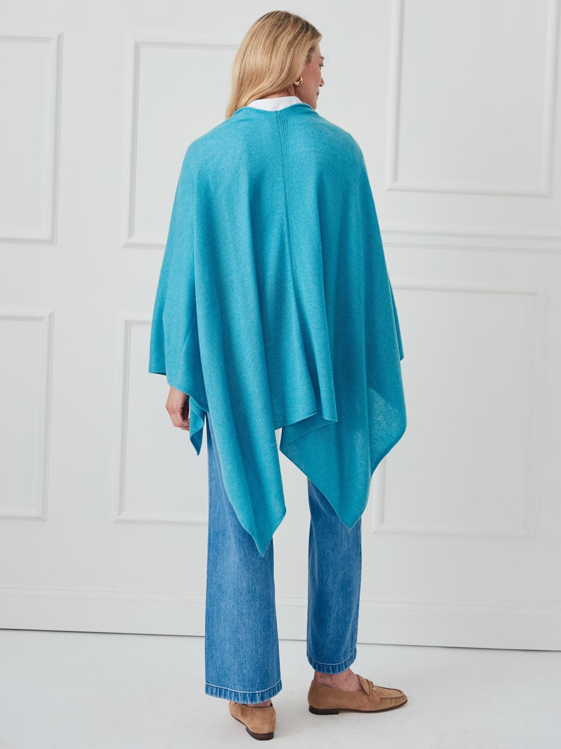 J.McLaughlin Rossi Cashmere Wrap Teal | Women Sweaters